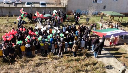 Bingöl’de çocuklar Gazze’deki kayıpları balonlarla andı