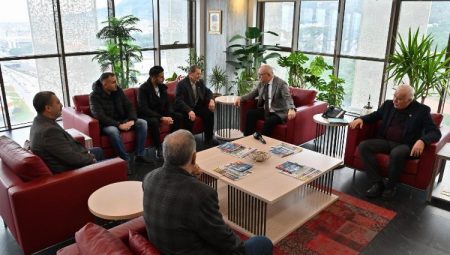 Manisa’da şehit ailesinden Başkan Ergün’e ziyaret