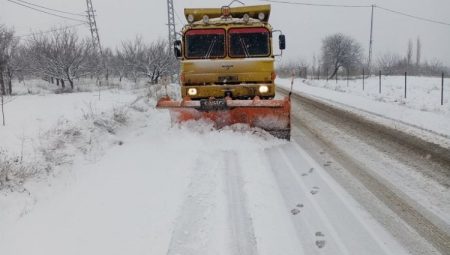 Malatya'da kar mesaisi