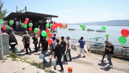 Özgürlük balon uçurarak kutlandı