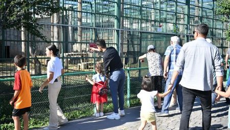 Kayseri’de Hayvanat Bahçesi’ne ziyaretçi akını