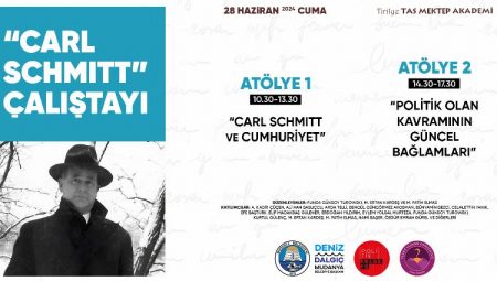 Tirilye Taş Mektep, Carl Schmıtt Çalıştayı’na ev sahipliği yapacak
