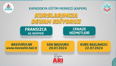 KAPEM’de 2 yeni yeni kurs açılıyor