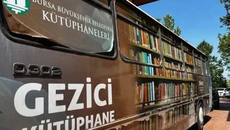Bursa Büyükşehir Belediyesi’nden Gezici Kütüphane hizmeti