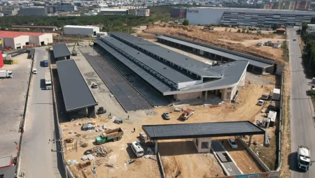 Gebze’de yeni hal için son imalatlar yapılıyor