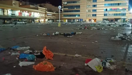Cumartesi pazarının ardından ortaya çıkan görüntü tepkilere neden oluyor