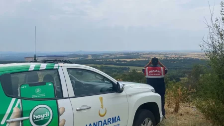 Edirne jandarma’dan yangınlara karşı sıkı denetim