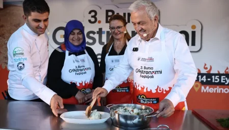‘Gastronomi Tırı’ Nilüfer’de… Enginarlı pilav ikram edildi