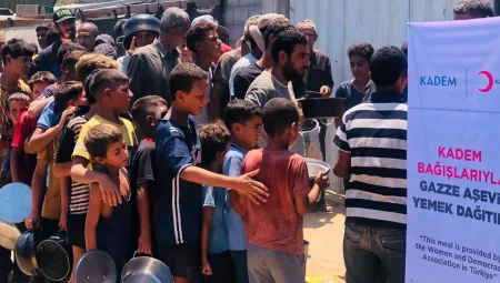 Kadem’den Kızılay’ın Gazze’deki aşevine destek