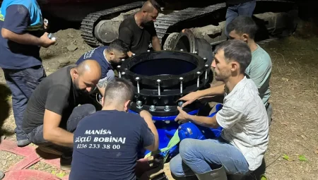 Manisa’da 32 yıllık vanalar değiştirildi