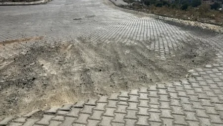 Orhaneli TOKİ’nin engebeli yolları sürücüleri isyan ettiriyor