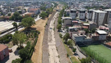 Yıldırım’da dere ıslah çalışmaları sürüyor