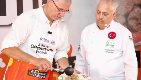 Mudanya’da Başkan Dalgıç ‘Girit usulü etli enginar’ yaptı