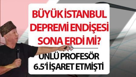 İstanbul sarsıntısı Prof. Dr. Şener Üşümezsoy’un o açıklamasını akla getirdi: “6.5’i geçmeyecek”