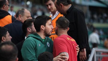 Konyaspor taraftarı ile Abdülkerim Bardakci ortasında gerginlik!