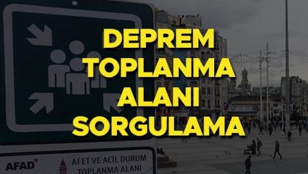 Toplanma alanları İstanbul sorgulama ekranı 2025 | Sarsıntı toplanma alanları nerede, özellikleri neler? Afet ve Acil Durum toplanma alanları e-Devlet görüntüleme!