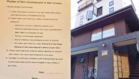 Japon otelinden İsrail ve Rus tarifesi: Savaş cürmü işlediniz mi