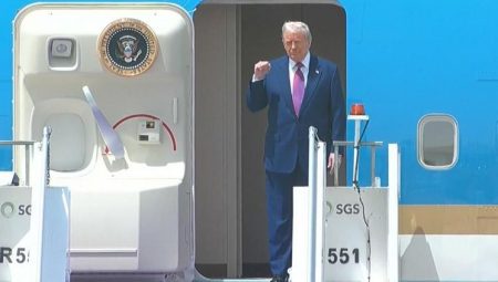 CANLI                 Son dakika… Trump’ın, Orta Doğu tipi başladı: Suudi F-15’ler eşlik etti