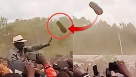 Devlet liderine ayakkabılı atak