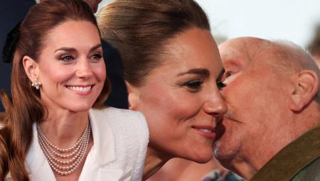 Herkes onu ne kadar da özlemiş! Beş sıra inciyi de boynuna dizdi… 107 yaşındaki savaş gazisi kendini tutamadı