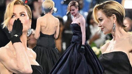 İnsan suretinde bir kuğu gibi… Güzelim saçlarını kestirmiş… Tam bir ayda dikilen elbisesiyle gecenin yıldızı oldu!