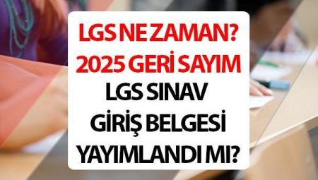 LGS ne vakit 2025, imtihan giriş dokümanı yayımlandı mı? Geri sayım başladı! LGS’ye kaç gün kaldı?