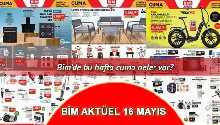 YENİLENDİ! BİM AKTÜEL 16 MAYIS 2025 KATALOĞU 🛒📌|| Bu hafta bim’e gelecek eserler neler? BİM aktüel katalog Bahçe mobilyası, Kendini Temizleyebilen Süpürge, Elektrikli Bisiklet getiriyor