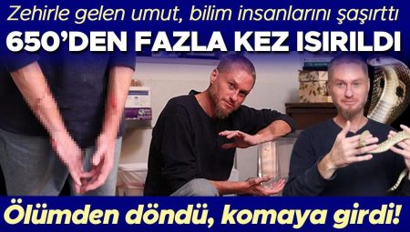 Zehirle gelen umut! Bilim insanlarını şaşırttı, 650’den fazla kere ısırıldı! ‘Yıllardır bunu bekliyordum, şahane bir duygu’