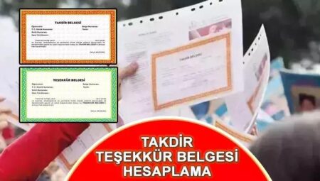 TAKDİR TEŞEKKÜR EVRAKI HESAPLAMA HAZİRAN 2025 || Takdir Teşekkür puan hesaplama nasıl yapılır? Karne alacak öğrenciler dikkat!