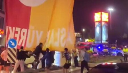 Yalova’da Galatasaray bayraklarına saldıran 3 Fenerbahçe taraftarına gözaltı