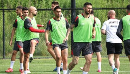 A Ulusal Futbol Ekibi, ABD maçının hazırlıklarını sürdürdü