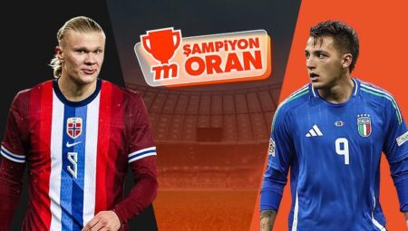 Norveç, Dünya Kupası Elemeleri’nde İtalya’yı konuk edecek! Kritik maçın heyecanı Şampiyon Oranlar ile Misli’de